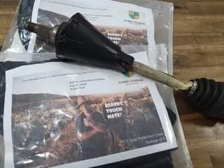 CV Boot Guardian aramid fiber CV boot protection cover installed on CV Shaft